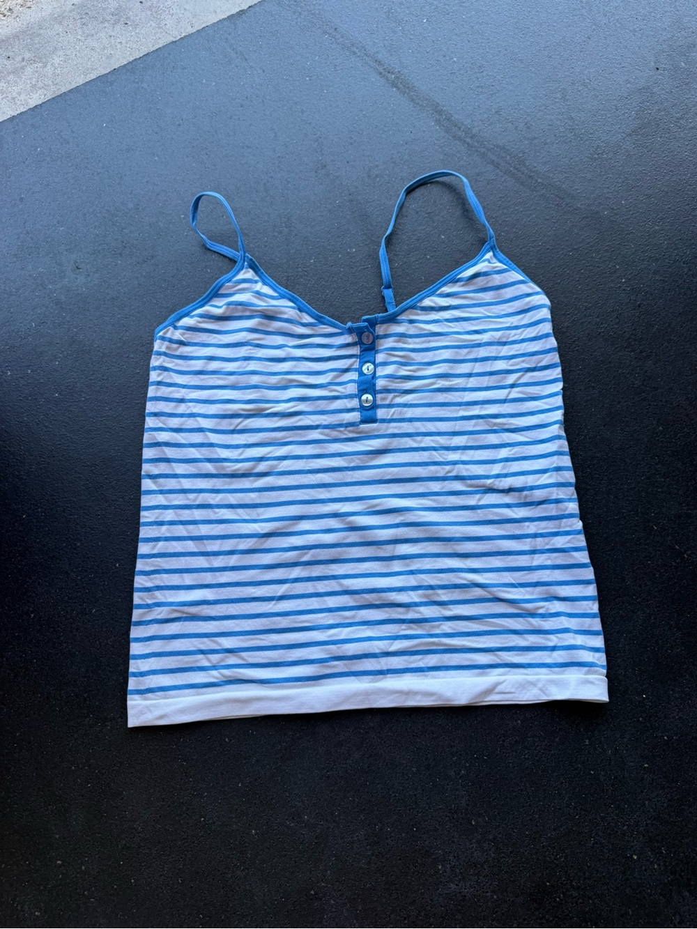 wild fable Blue & White Striped Tank Top